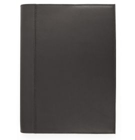 #2191Q4 Quo Vadis 2024 Notor Daily Planner 12 Months, Jan. to Dec. 4 3/4 x 6 3/4" Genuine Leather Chelsea Black