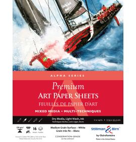 Stillman & Birn, Alpha Series, Premium Art Sheet Pack, 11 x 14", 16-Sheets per Pack