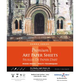 Stillman & Birn, Gamma Series, Premium Art Sheet Pack, 8 x 10", 16-Sheets per Pack