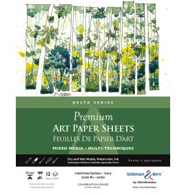 Stillman & Birn, Delta Series, Premium Art Sheet Pack, 8 x 10", 12-Sheets per Pack