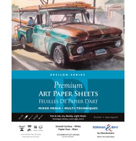 Stillman & Birn, Epsilon Series, Premium Art Sheet Pack, 8 x 10", 16-Sheets per Pack