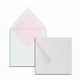 #220/00 G. Lalo Open Stock Vergé de France Square Envelopes 5 ½ x 5 ½ Straight edge White 25 envelopes