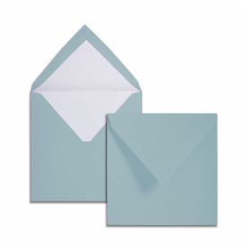#220/02 G. Lalo Open Stock Vergé de France Square Envelopes 5 ½ x 5 ½ Straight edge Blue 25 envelopes