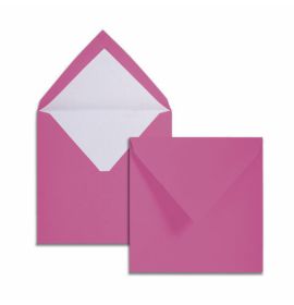 #220/15 G. Lalo Open Stock Vergé de France Square Envelopes 5 ½ x 5 ½ Straight edge Raspberry 25 envelopes