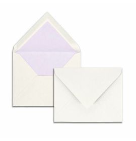 #672/00 G. Lalo Open Stock Vergé de France Rectangular Envelopes 3 ¼ x 5 ¼ Straight edge White 50 cards