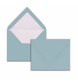 #672/02 G. Lalo Open Stock Vergé de France Rectangular Envelopes 3 ½ x 5 ½ Straight edge Blue 50 cards