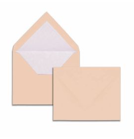 #672/05 G. Lalo Open Stock Vergé de France Rectangular Envelopes 3 ½ x 5 ½ Straight edge Rose 50 cards