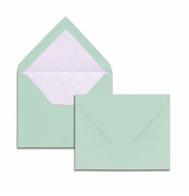 #672/07 G. Lalo Open Stock Vergé de France Rectangular Envelopes 3 ½ x 5 ½ Straight edge Turquoise 50 cards