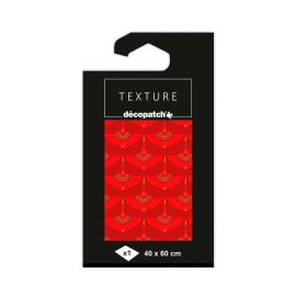 #TD815 - Decopatch - Textured Paper Pack - 15 3/4 x 23 5/8 Sheet - Red