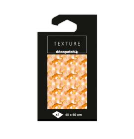 #TD819 - Decopatch - Textured Paper Pack - 15 3/4 x 23 5/8 Sheet - Orange