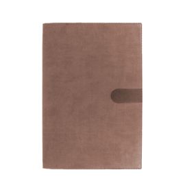 #2416Q5 Quo Vadis Prenote 2023 Weekly/Monthly Planner 13 Months, Dec. to Dec. Large 8 1/4 x 11 5/8" Smooth Faux Suede Texas Chocolate