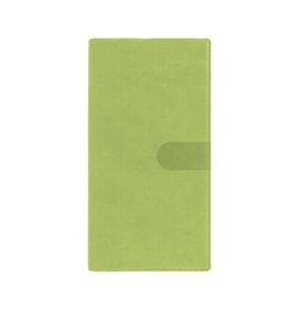 #6718Q5 Quo Vadis Visoplan 2023 Monthly Planner 12 Months, Jan. to Dec. Pocket 6 3/4 x 3 1/2" Smooth Faux Suede Bamboo Green