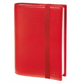 #1565Q5 Quo Vadis 2023 Minister Weekly/Monthly Planner 13 Months, Dec. to Dec. 6 1/4 x 9 3/8" Grained Faux Leather Kali Red