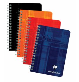 Classic Clairefontaine Wirebound Notebook - Lined - 3 1/2 x 5 1/2" - Assorted