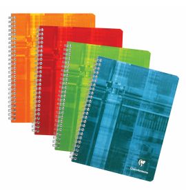 Clairefontaine - Classic Notebook - Wirebound - Lined with Margin - 60 Sheets - 6 1/2 x 8 1/4" - Assorted